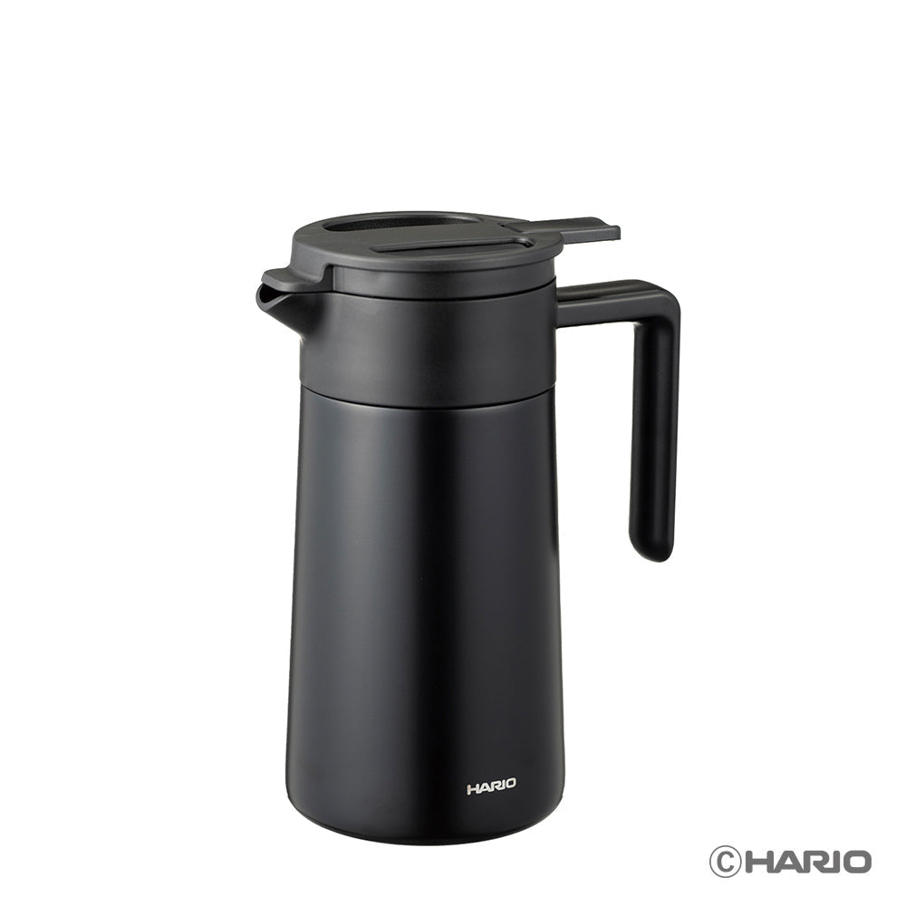 HARIO CHP-600-B Double-Walled Thermal Pot With Ceramic Coating - 600ml - Black