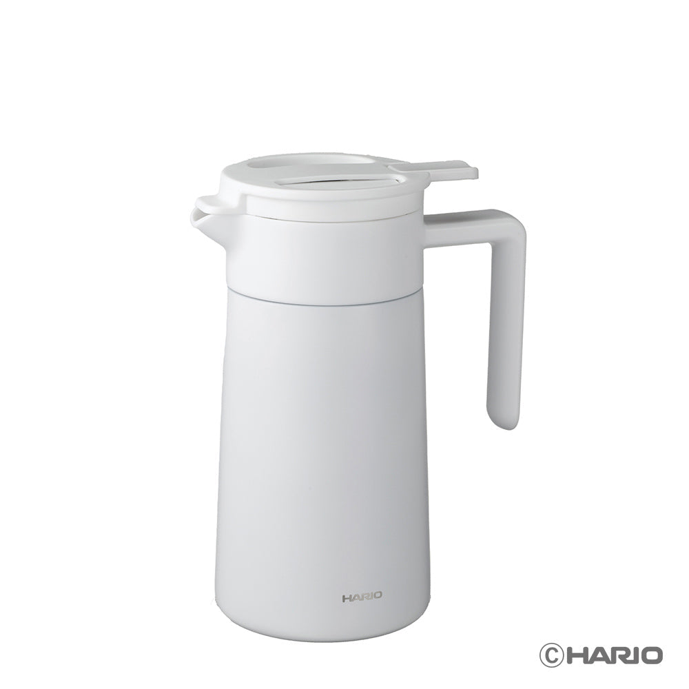 HARIO CHP-600-W Double-Walled Thermal Pot With Ceramic Coating - 600ml - White
