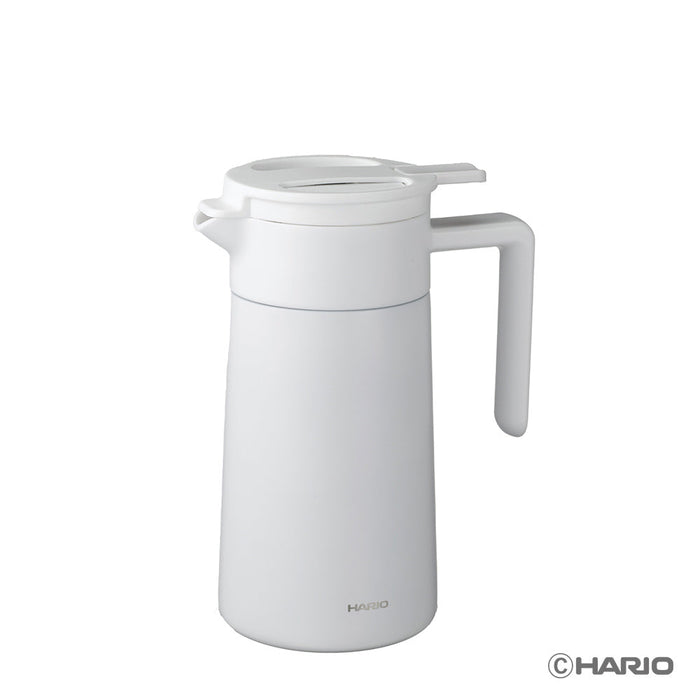 HARIO - Double-Walled Thermal Pot With Ceramic Coating - 600ml - White - CHP-600-W - Kitchenary