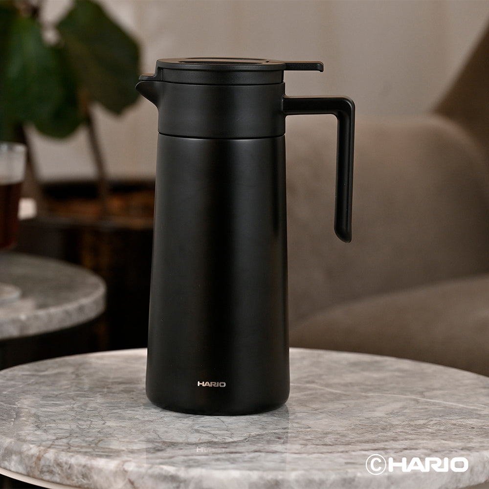 HARIO CHP-800-B Double-Walled Thermal Pot With Ceramic Coating - 800ml - Black