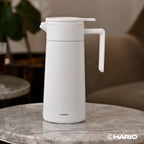 HARIO CHP-800-W Double-Walled Thermal Pot With Ceramic Coating - 800ml - White