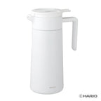 HARIO CHP-800-W Double-Walled Thermal Pot With Ceramic Coating - 800ml - White