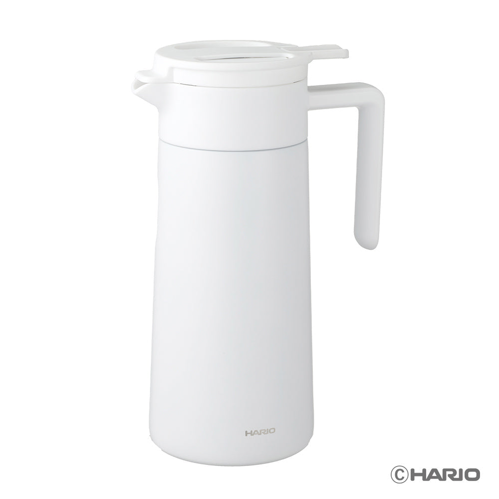 HARIO CHP-800-W Double-Walled Thermal Pot With Ceramic Coating - 800ml - White