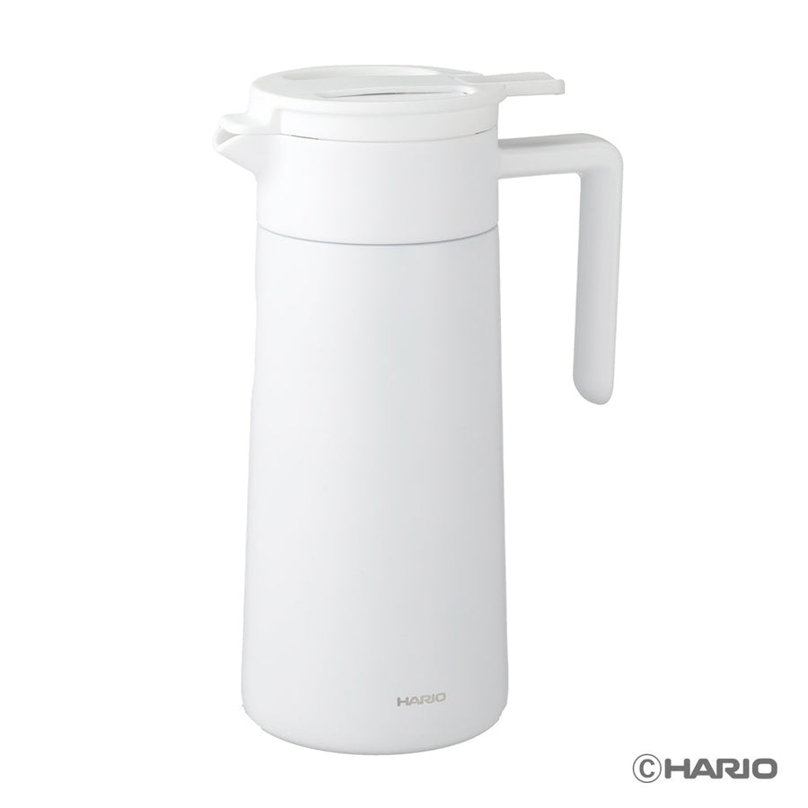 HARIO - Double-Walled Thermal Pot With Ceramic Coating - 800ml - White - CHP-800-W - Kitchenary