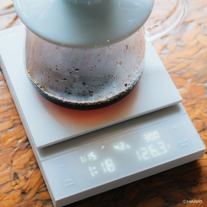 CST-2000-W - HARIO CST-2000-W Polaris Coffee Scale - White - Kitchenary