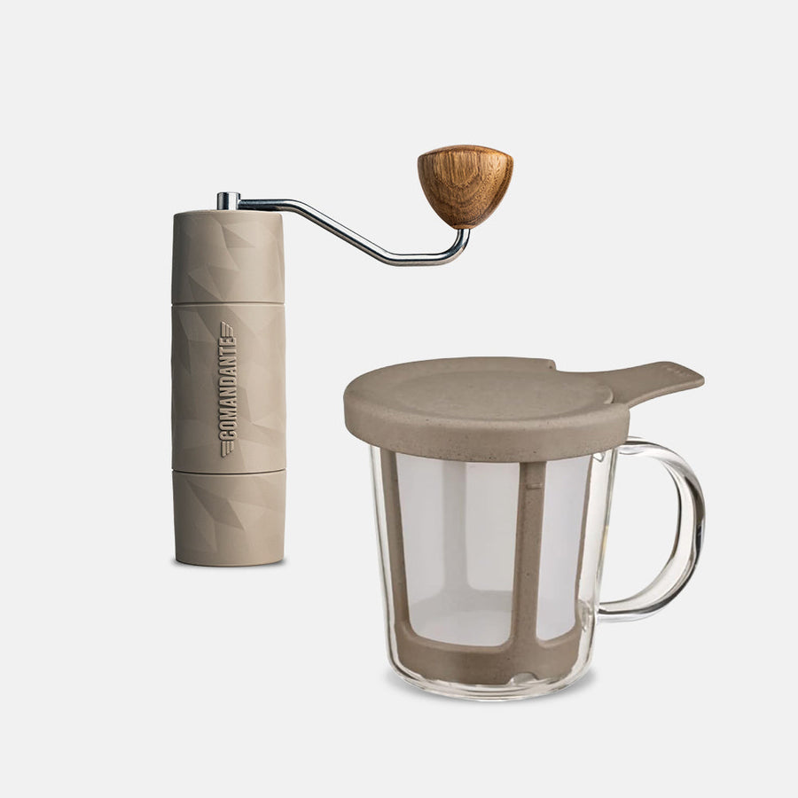 DUNE-004 - Comandante X25 Trailmaster Dune and Hario BATON Series One-Cup Coffee Maker Bundle - Kitchenary