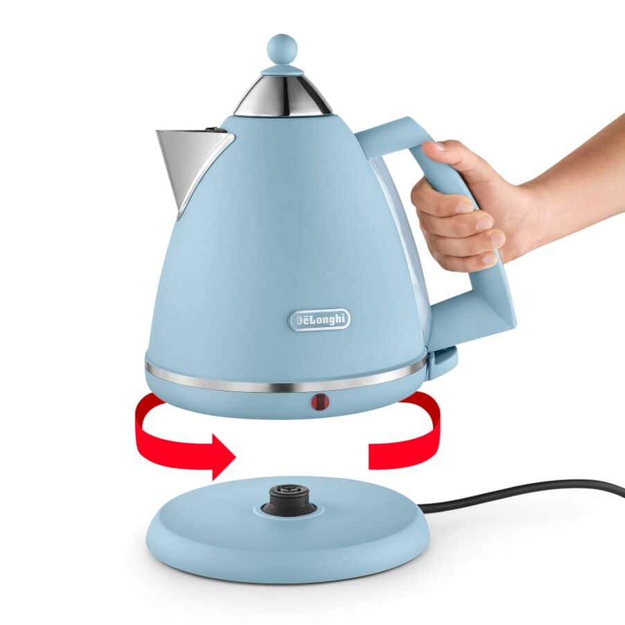 DELONGHI - 1.7L Argento Kettle - Blue - KBX3016.AZ - Kitchenary