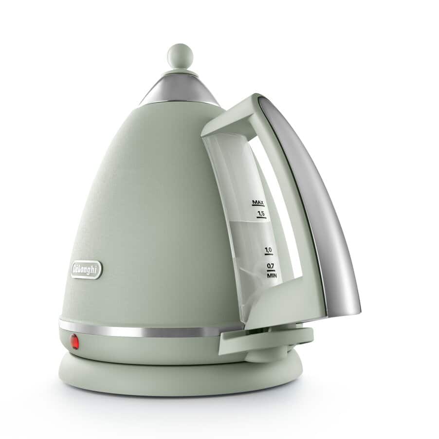 DELONGHI - 1.7L Argento Kettle - Green - KBX3016.GR - Kitchenary