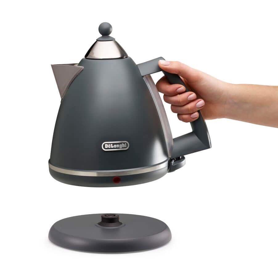 DELONGHI - 1.7L Argento Kettle - Silva Grey - KBX3016.GY - Kitchenary
