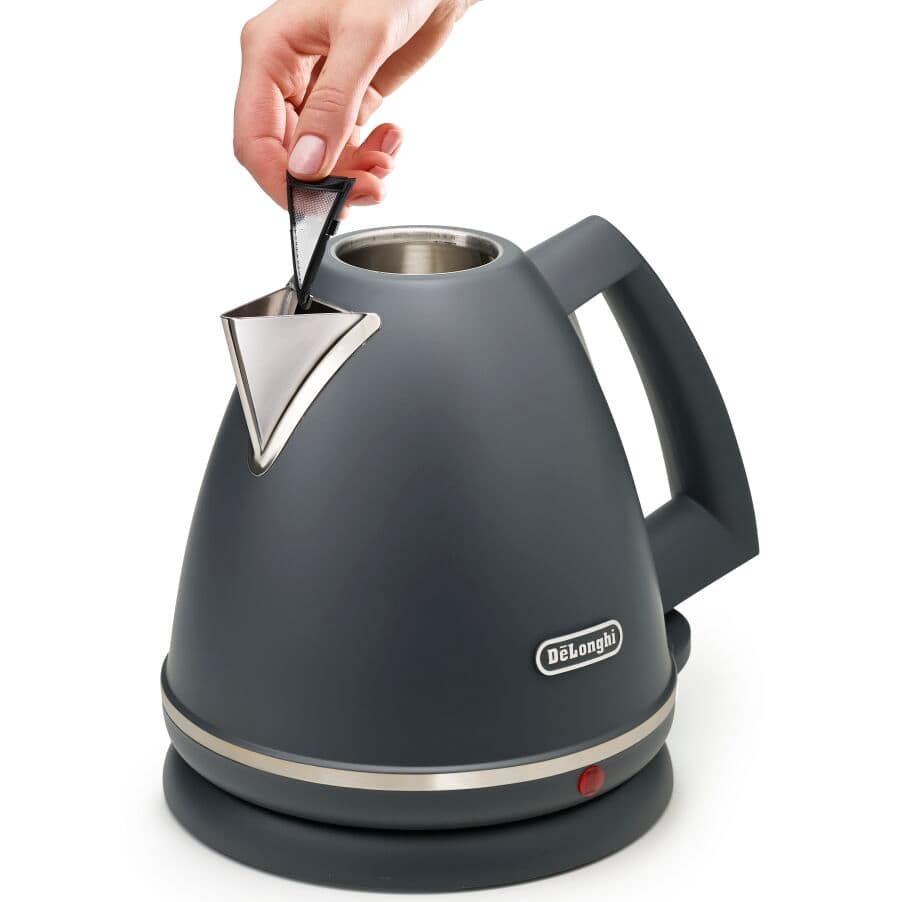 DELONGHI - 1.7L Argento Kettle - Silva Grey - KBX3016.GY - Kitchenary