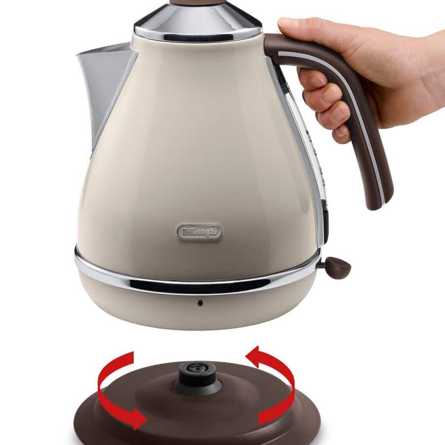 DELONGHI - 1.7L Icona Vintage Kettle - Beige - KBOV3001.BG - Kitchenary
