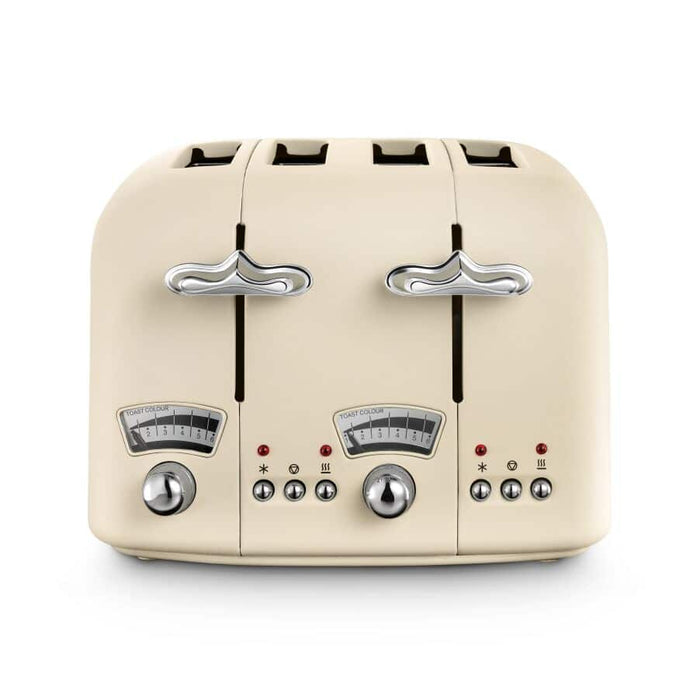 DELONGHI - 4 Slice Argento Toaster - Beige - CT04.BG - Kitchenary