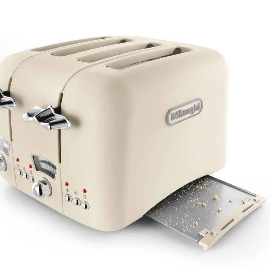 DELONGHI - 4 Slice Argento Toaster - Beige - CT04.BG - Kitchenary