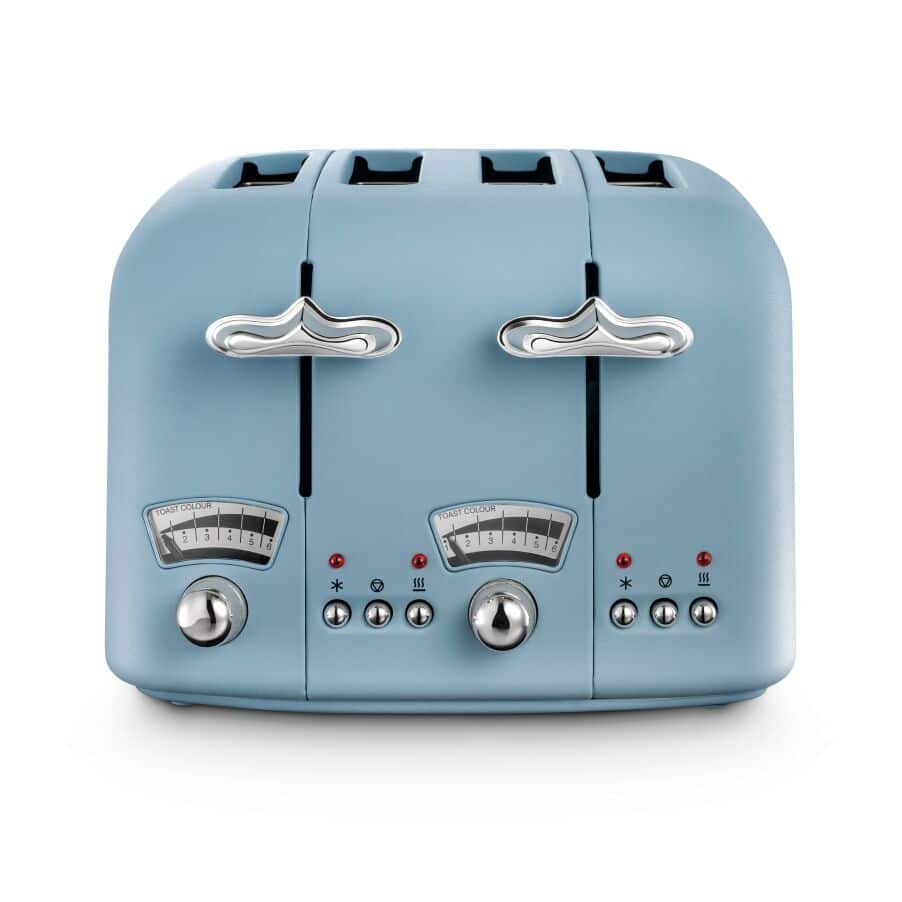 DELONGHI - 4 Slice Argento Toaster - Blue - CT04.AZ - Kitchenary