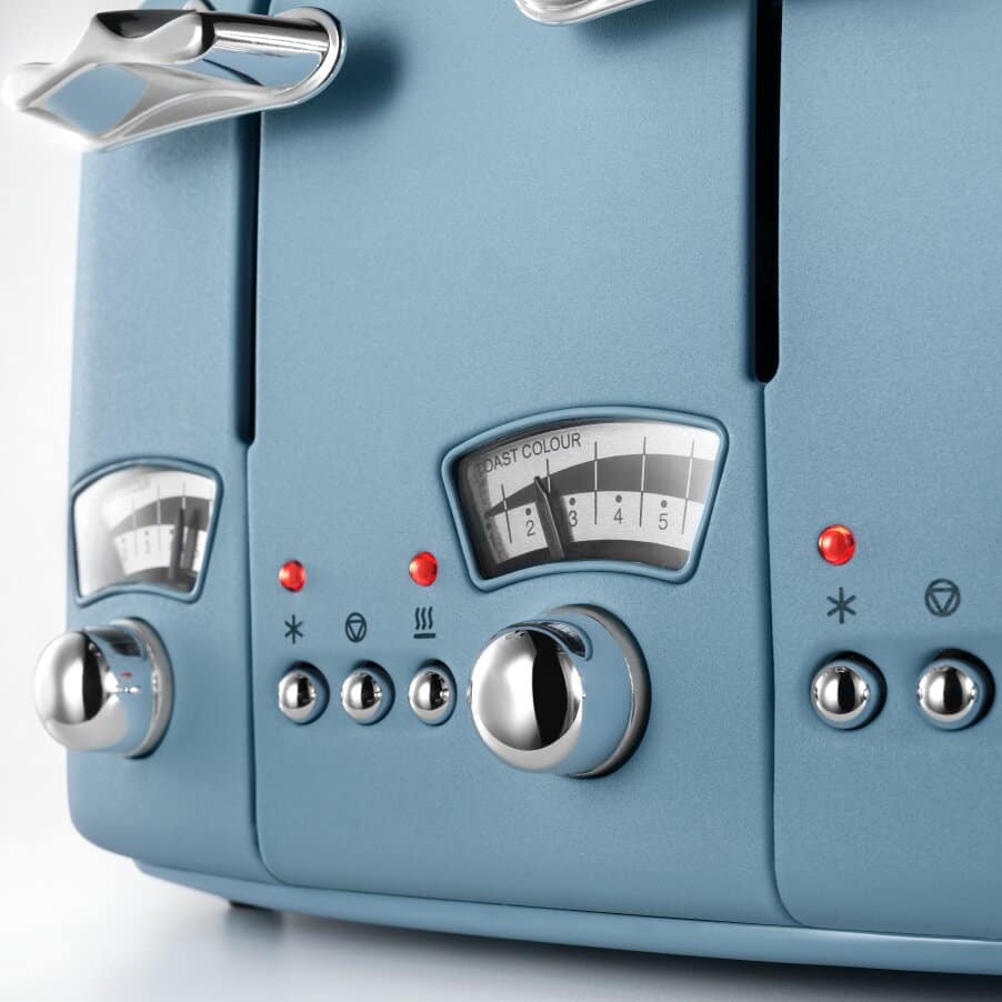 DELONGHI - 4 Slice Argento Toaster - Blue - CT04.AZ - Kitchenary