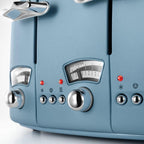 DELONGHI - 4 Slice Argento Toaster - Blue - CT04.AZ - Kitchenary