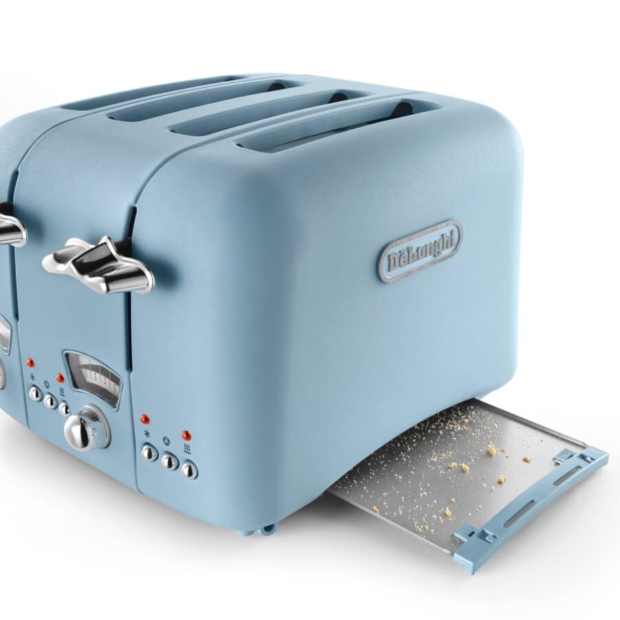DELONGHI - 4 Slice Argento Toaster - Blue - CT04.AZ - Kitchenary