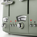 DELONGHI - 4 Slice Argento Toaster - Green - CT04.GR - Kitchenary