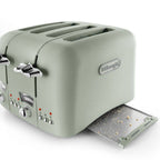 DELONGHI - 4 Slice Argento Toaster - Green - CT04.GR - Kitchenary