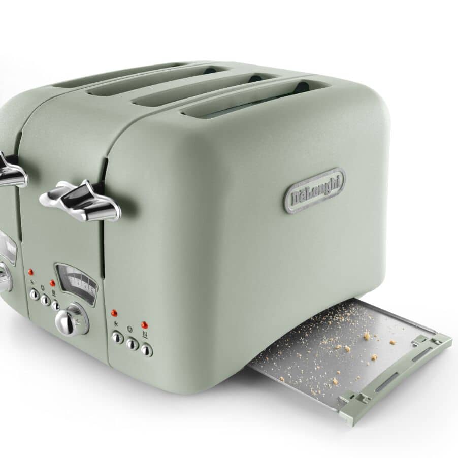 DELONGHI - 4 Slice Argento Toaster - Green - CT04.GR - Kitchenary