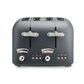 DELONGHI - 4 Slice Argento Toaster - Silva Grey - CT04.GY - Kitchenary