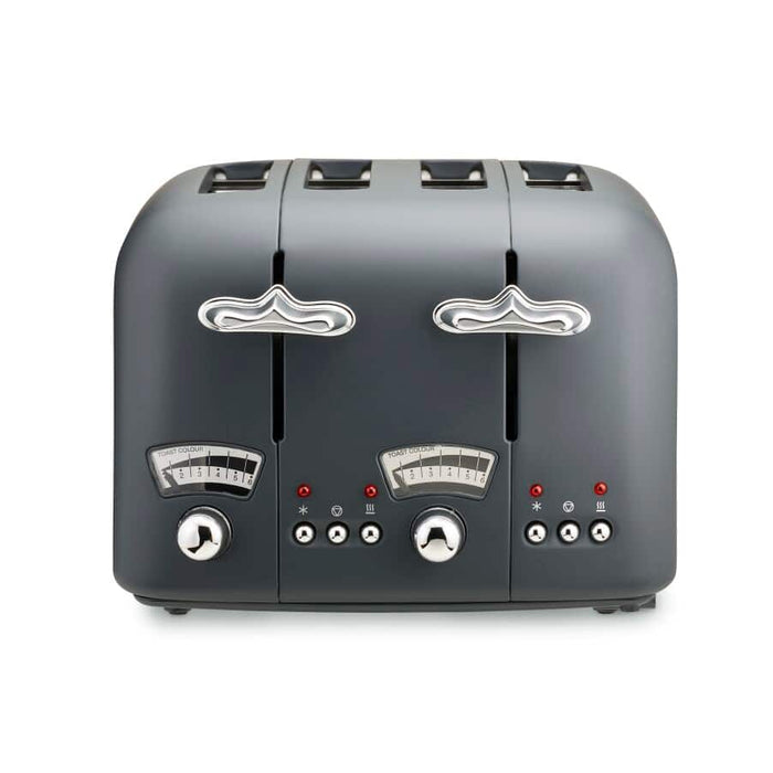 DELONGHI - 4 Slice Argento Toaster - Silva Grey - CT04.GY - Kitchenary