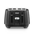 DELONGHI - 4 Slice Ballerina Toaster - Black  - CTD4003.BK - Kitchenary