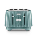 DELONGHI - 4 Slice Ballerina Toaster - Laguna Green  - CTD4003.GR - Kitchenary