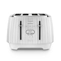 DELONGHI - 4 Slice Ballerina Toaster - White  - CTD4003.W - Kitchenary
