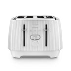 DELONGHI - 4 Slice Ballerina Toaster - White  - CTD4003.W - Kitchenary