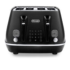 DELONGHI - 4 Slice Distinta X Toaster - Black - CTIN4003.BK - Kitchenary
