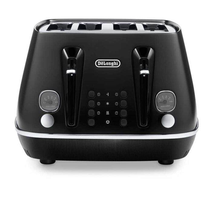 DELONGHI - 4 Slice Distinta X Toaster - Black - CTIN4003.BK - Kitchenary
