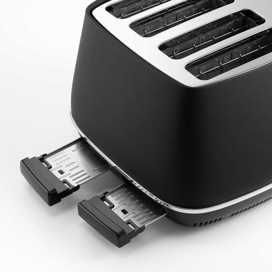 DELONGHI - 4 Slice Distinta X Toaster - Black - CTIN4003.BK - Kitchenary
