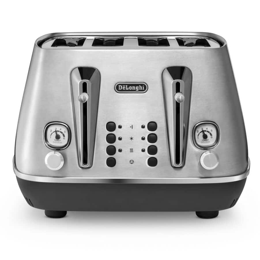 DELONGHI - 4 Slice Distinta X Toaster - Stainless Steel - CTI4003.M - Kitchenary