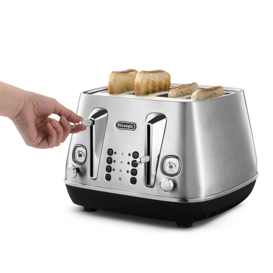 DELONGHI - 4 Slice Distinta X Toaster - Stainless Steel - CTI4003.M - Kitchenary