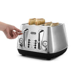 DELONGHI - 4 Slice Distinta X Toaster - Stainless Steel - CTI4003.M - Kitchenary