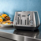DELONGHI - 4 Slice Distinta X Toaster - Stainless Steel - CTI4003.M - Kitchenary