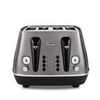 DELONGHI - 4 Slice Distinta X Toaster - Titanium - CTIN4003.TB - Kitchenary