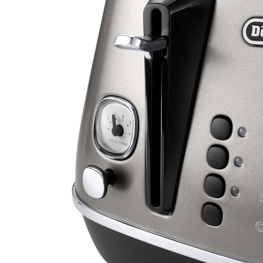 DELONGHI - 4 Slice Distinta X Toaster - Titanium - CTIN4003.TB - Kitchenary