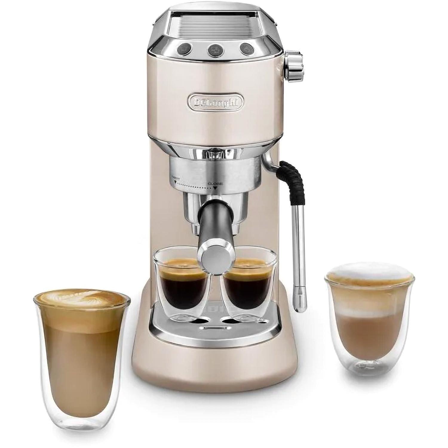 DELONGHI - Dedica Arte Manual Coffee Machine - Beige  - EC885.BG - Kitchenary
