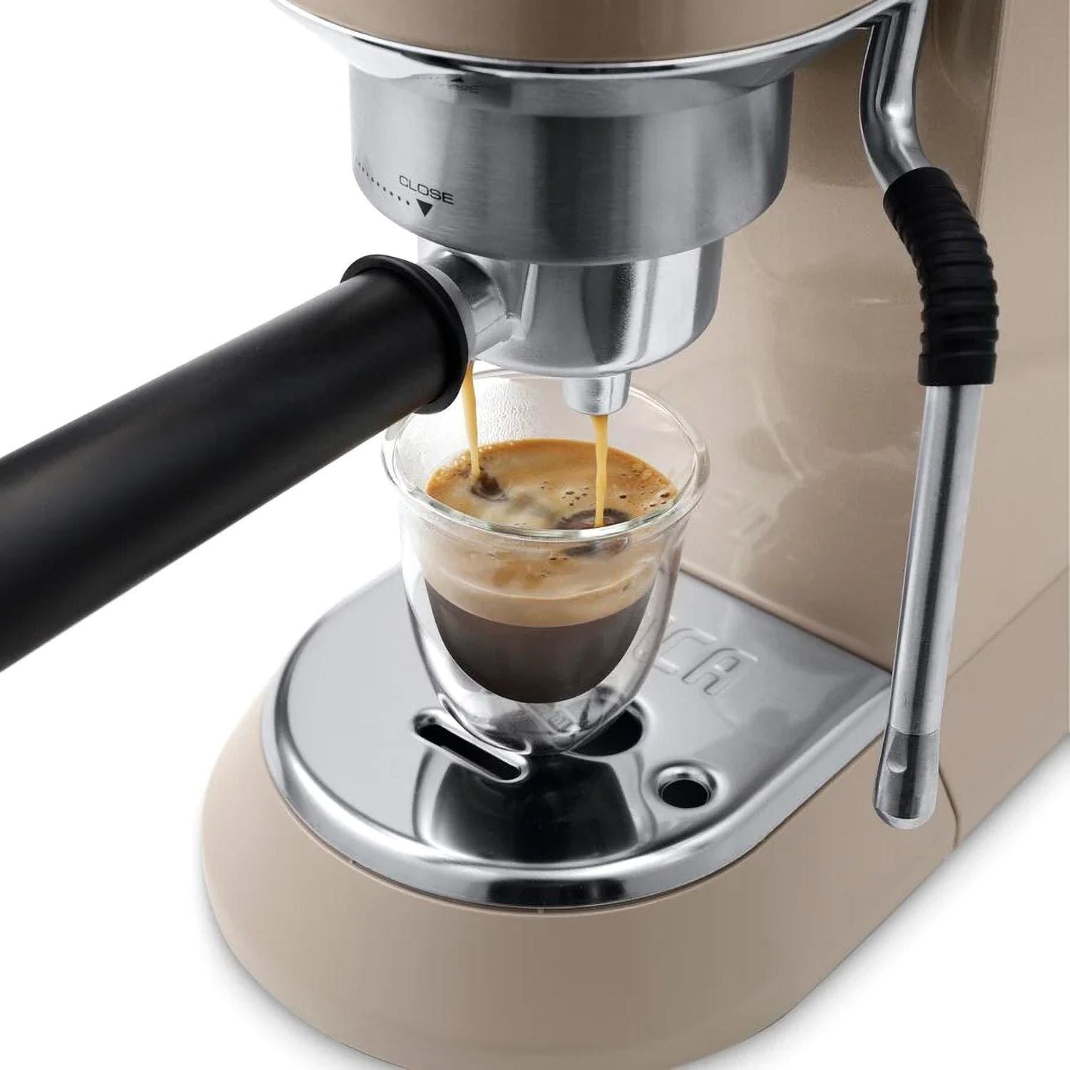 DELONGHI - Dedica Arte Manual Coffee Machine - Beige  - EC885.BG - Kitchenary