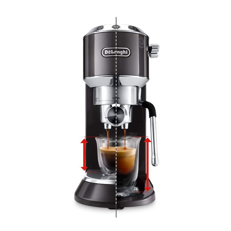 DELONGHI - Dedica Arte Manual Coffee Machine - Grey  - EC885.GY - Kitchenary
