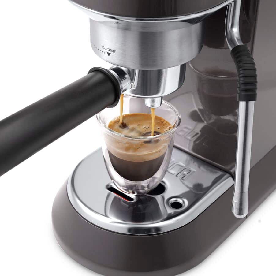 DELONGHI - Dedica Arte Manual Coffee Machine - Grey  - EC885.GY - Kitchenary