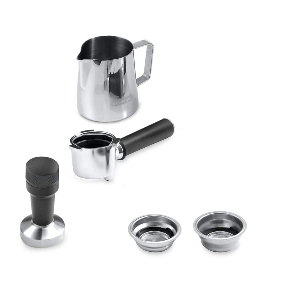 DELONGHI - Dedica Arte Manual Coffee Machine - Grey  - EC885.GY - Kitchenary