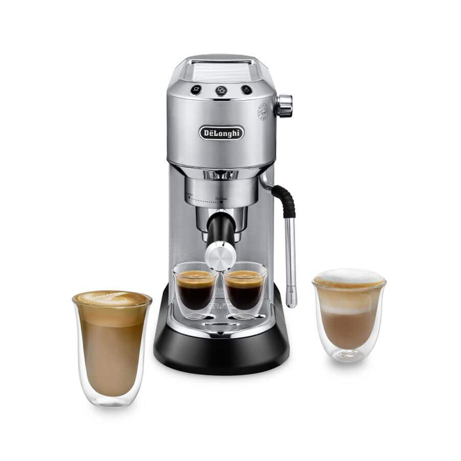 DELONGHI - Dedica Arte Manual Coffee Machine - Silver - EC885.M - Kitchenary