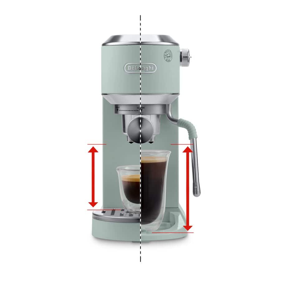 DELONGHI - Dedica Duo Manual Espresso Machine - Green - EC890.GR - Kitchenary