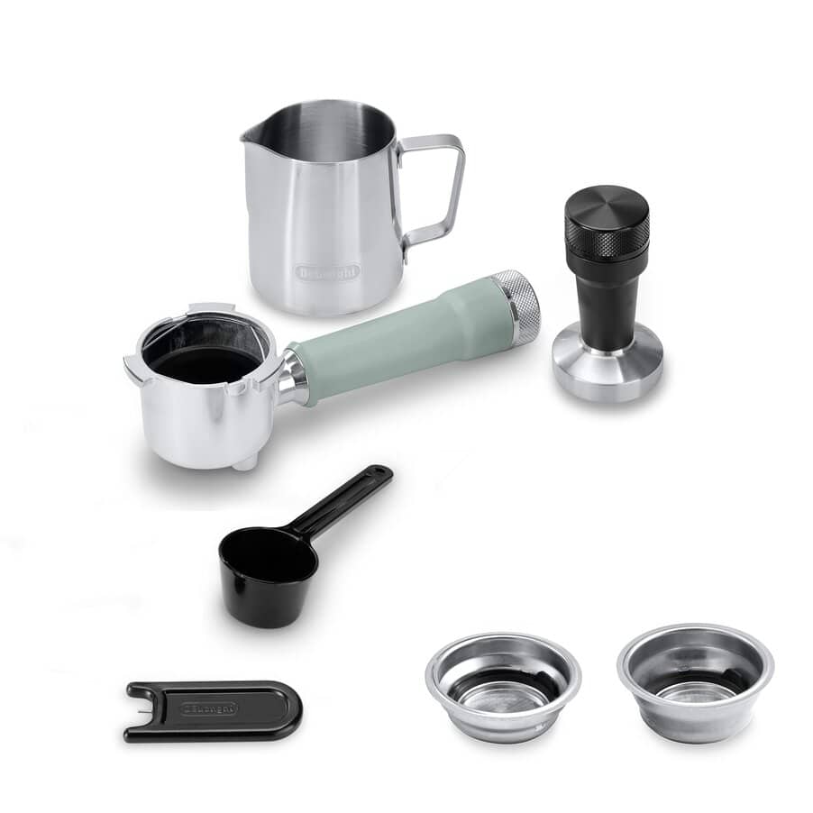 DELONGHI - Dedica Duo Manual Espresso Machine - Green - EC890.GR - Kitchenary