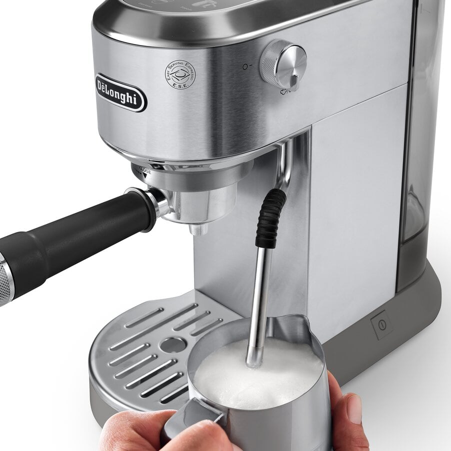 DELONGHI - Dedica Duo Manual Espresso Machine - Silver - EC890.M - Kitchenary