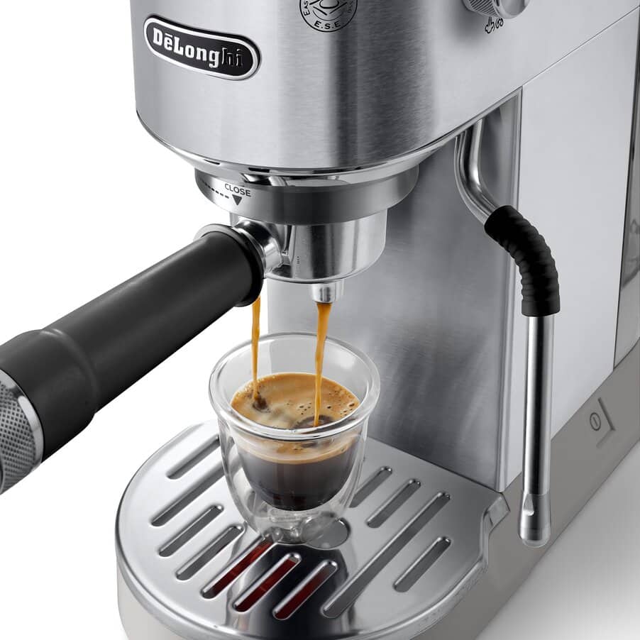 DELONGHI - Dedica Duo Manual Espresso Machine - Silver - EC890.M - Kitchenary