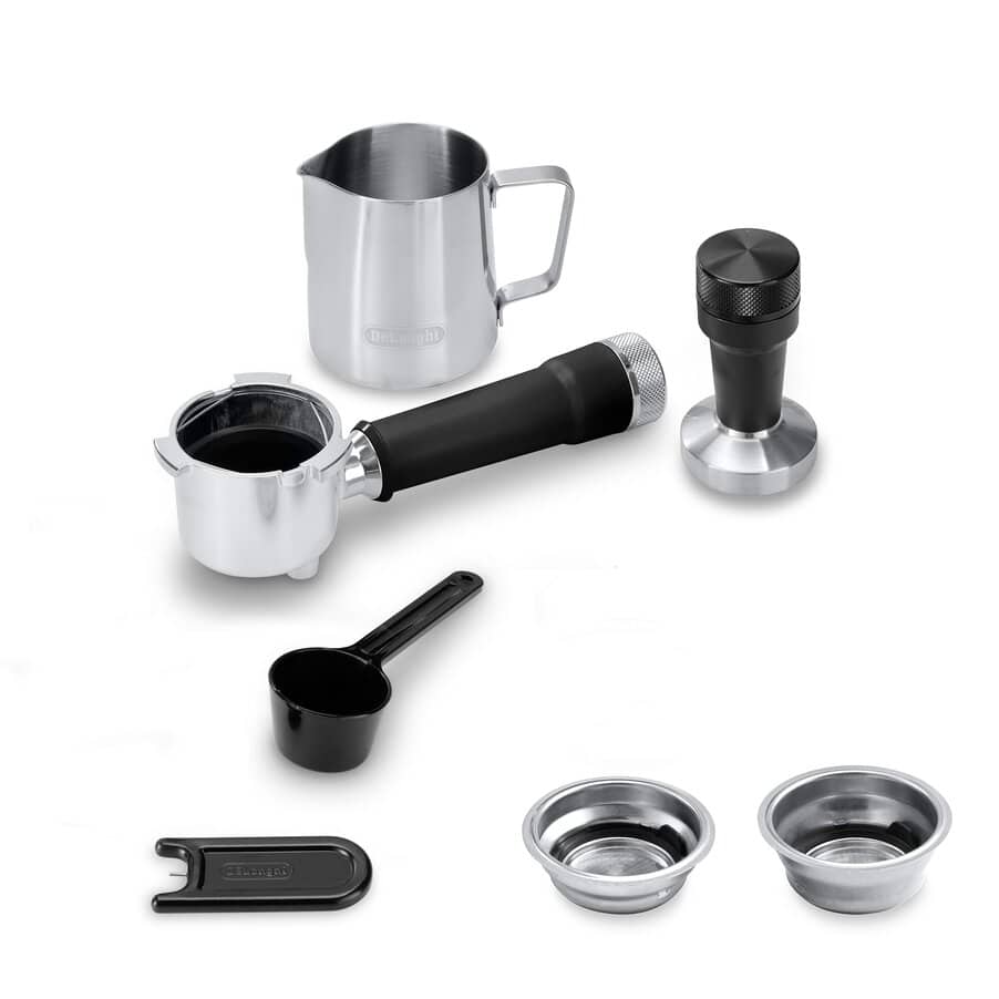 DELONGHI - Dedica Duo Manual Espresso Machine - Silver - EC890.M - Kitchenary